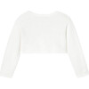 Baby Girl Raglan Sleeve Cardigan, White - Cardigans - 2