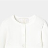 Baby Girl Raglan Sleeve Cardigan, White - Cardigans - 3