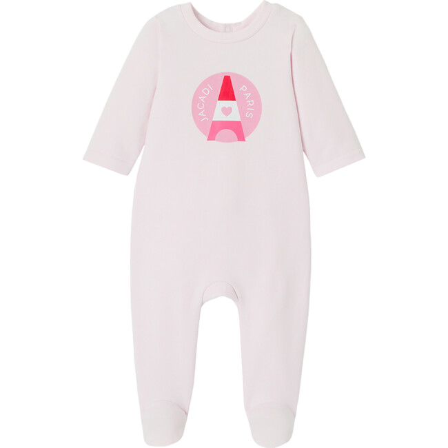 Baby Girl Parisian Fleece Pyjamas, Pale Pink