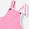 Baby Girl Retro-Chic Terry Romper, Tea Pink - Rompers - 4
