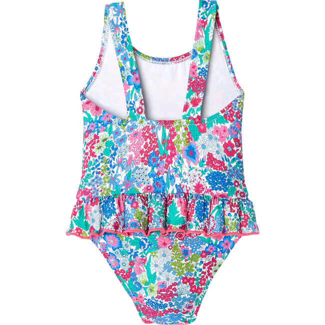 Baby Girl Liberty Fabric Swimsuit, Multicolours - One Pieces - 2