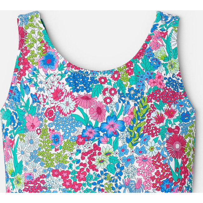 Baby Girl Liberty Fabric Swimsuit, Multicolours - One Pieces - 3