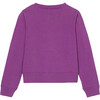 Girl Jersey Cardigan, Purple - Cardigans - 2