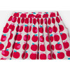 Girl Apple Print Skirt, White & Multicolours - Skirts - 3