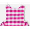 Baby Girl Gingham Romper, Pink & White - Rompers - 3