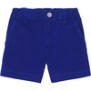 Baby Boy Twill Shorts, Prussian Blue - Shorts - 1 - thumbnail