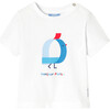 Baby Boy Short Sleeve T-Shirt, White - T-Shirts - 1 - thumbnail
