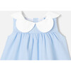 Baby Girl Fil-A-Fil Dress, Blue & White - Dresses - 4