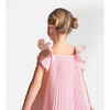 Girl Embroidered Special Occasion Dress, Pale Pink - Dresses - 7