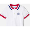 Baby Boy Short Sleeve Polo Shirt, White - Polo Shirts - 3