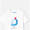 Baby Boy Short Sleeve T-Shirt, White - T-Shirts - 3
