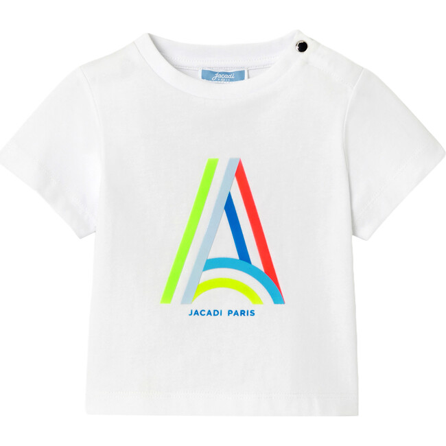 Baby Boy Parisian Short Sleeve T-Shirt, White