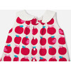 Baby Girl Apple Print Dress, White & Multicolours - Dresses - 5