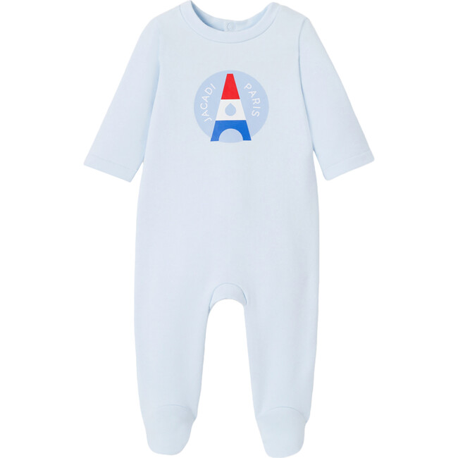 Baby Boy Parisian Fleece Pyjamas, Pale Blue