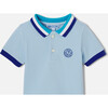 Baby Boy Short Sleeve Polo Shirt, Light Blue - Polo Shirts - 3