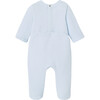 Baby Boy Parisian Fleece Pyjamas, Pale Blue - Pajamas - 2