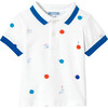 Baby Boy Cotton Pique Polo Shirt, White - Polo Shirts - 1 - thumbnail