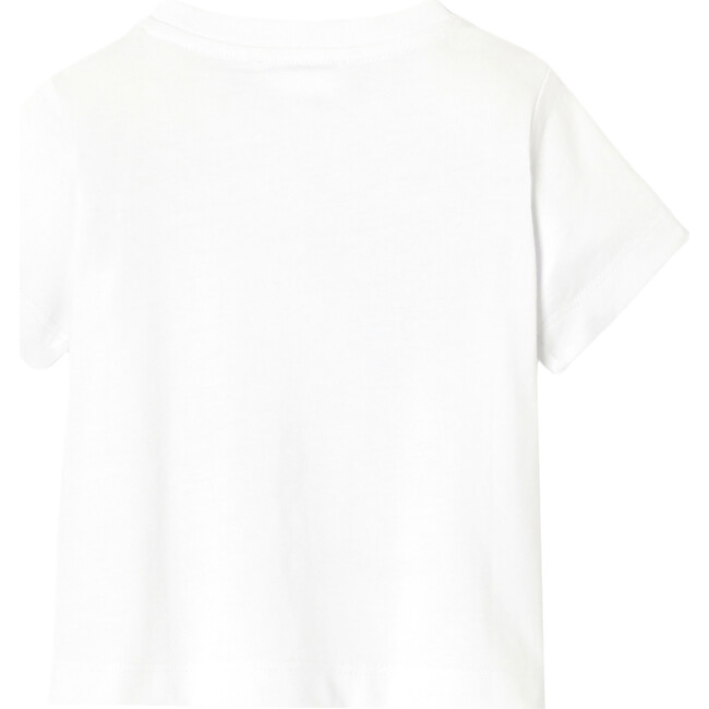 Baby Boy Cotton T-Shirt, White - T-Shirts - 2