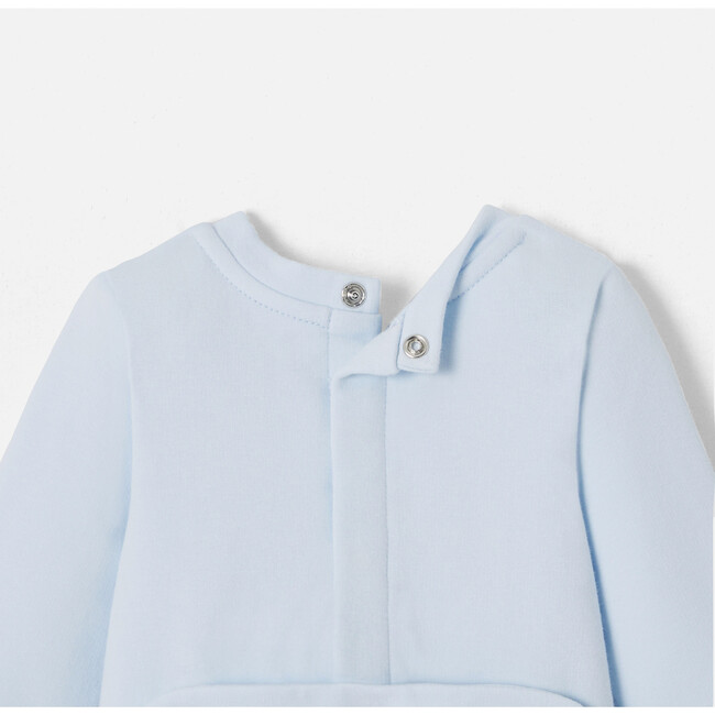 Baby Boy Parisian Fleece Pyjamas, Pale Blue - Pajamas - 4