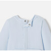 Baby Boy Parisian Fleece Pyjamas, Pale Blue - Pajamas - 4