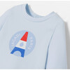 Baby Boy Parisian Fleece Pyjamas, Pale Blue - Pajamas - 5