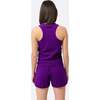 Womens Rib Racer Tank, Acai - Tank Tops - 3