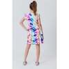 Girls Tiered Skirt, Rainbow Ice Dye - Skirts - 4