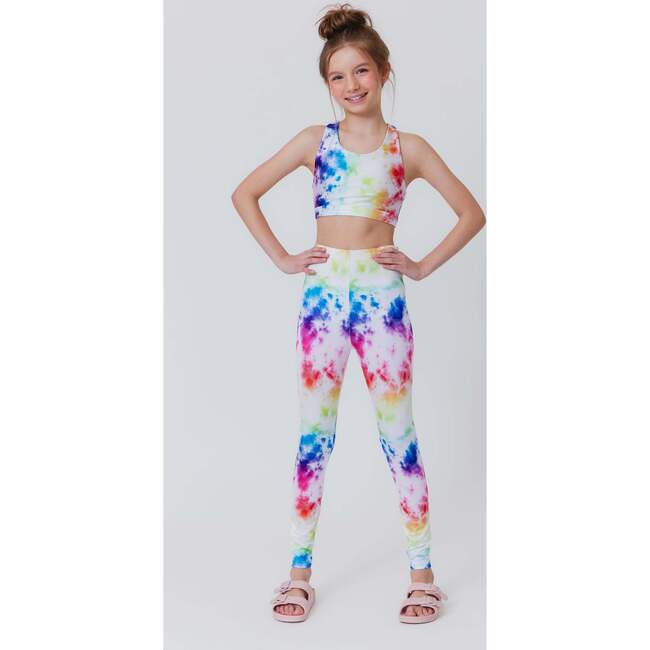 Girls Legging, Rainbow Ice Dye - Leggings - 2