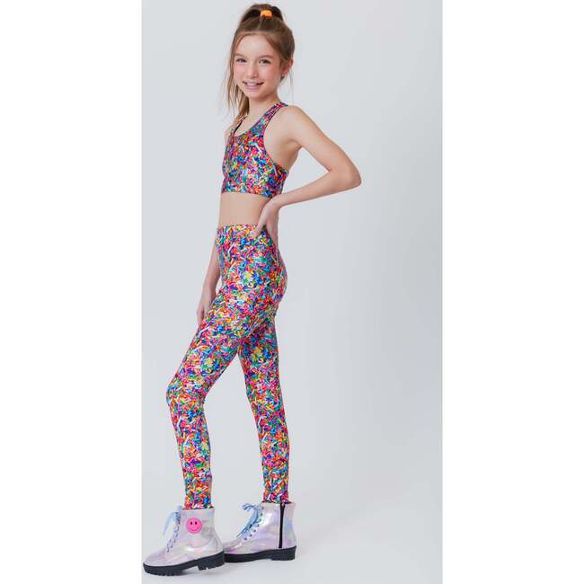 Girls Legging, Rainbow Sprinkles - Leggings - 4