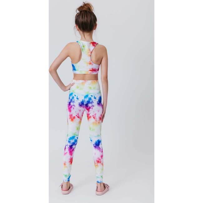 Girls Legging, Rainbow Ice Dye - Leggings - 4