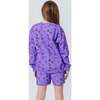 Girls Crewneck, Butterflies on Purple - Sweatshirts - 4