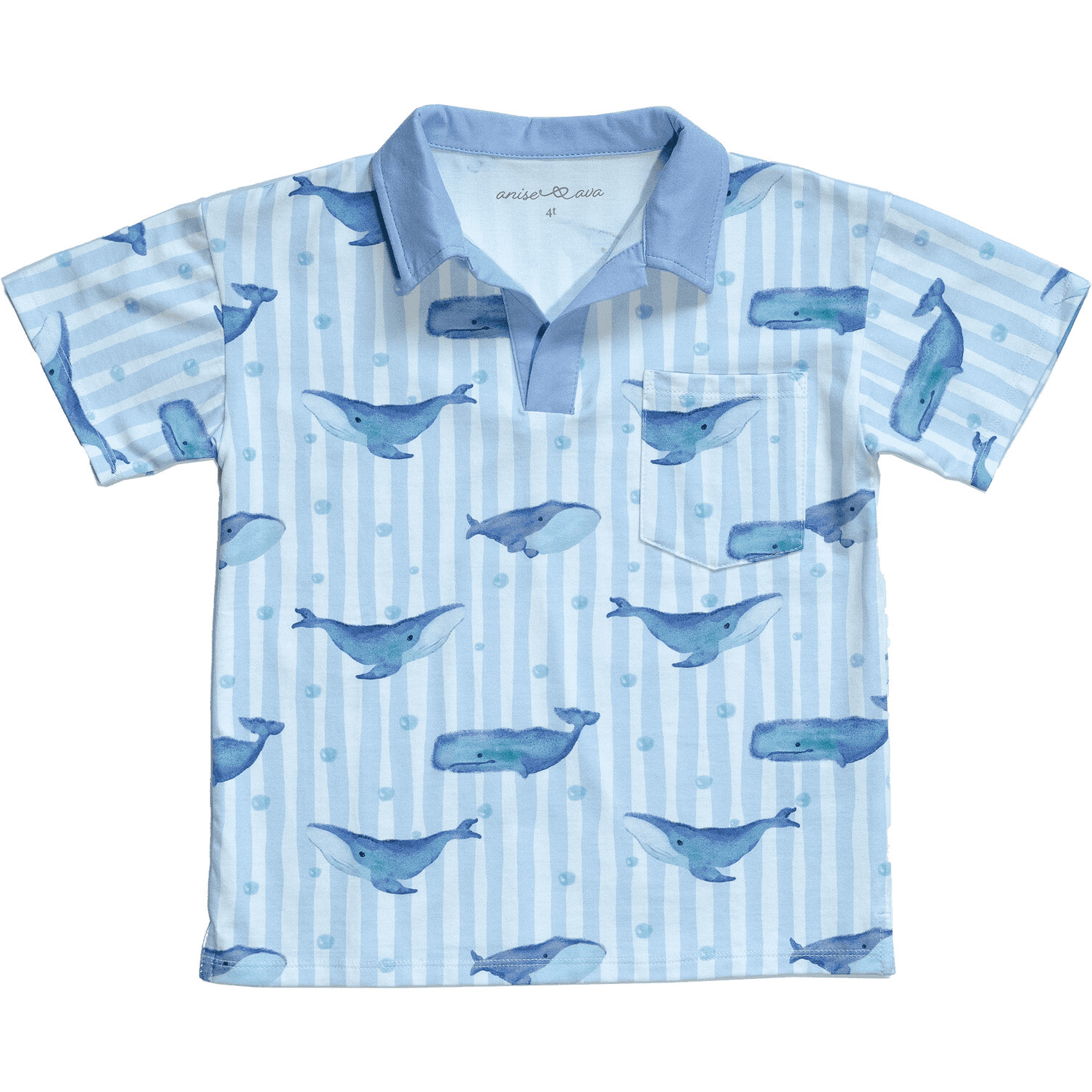 Sloan baby & kids' polo shirt, Whales - Polo Shirts - 1