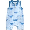 Cleo baby romper shorts, Whales - Rompers - 1 - thumbnail