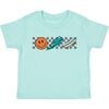 Happy Skater Dude Short Sleeve T-Shirt, Aqua - T-Shirts - 1 - thumbnail