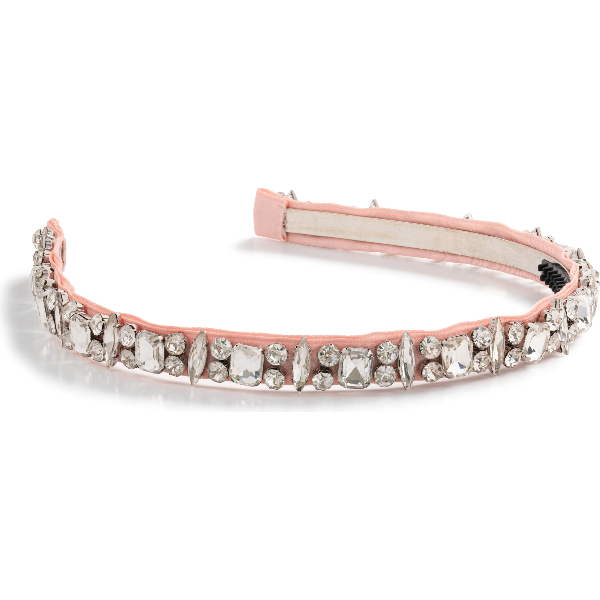 Rock Candy Rhinestone Embellished Satin Headband, Ballet Slipper - Headbands - 1
