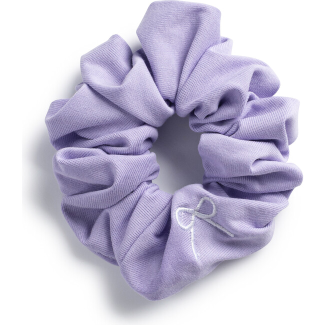 Marshmallow Signature Bow Logo Scrunchie, Lavender