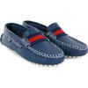 Strap Moccasins, Blue Ocean Smooth - Loafers - 2