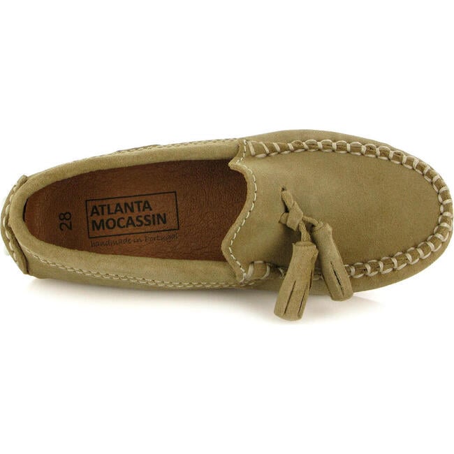 Tassel Driver Moccasins, Beige Suede - Loafers - 4