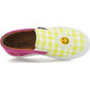 Slip-On Sneakers, Yellow Vichy Print - Sneakers - 5