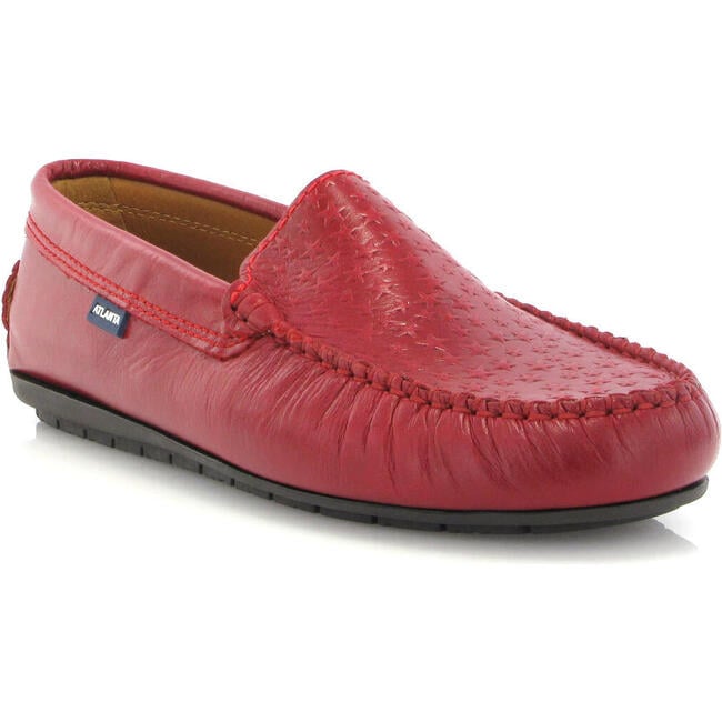 Plain 015 Walker Moccasins, Red Sierra Antik With Stars - Loafers - 2