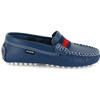 Strap Moccasins, Blue Ocean Smooth - Loafers - 6