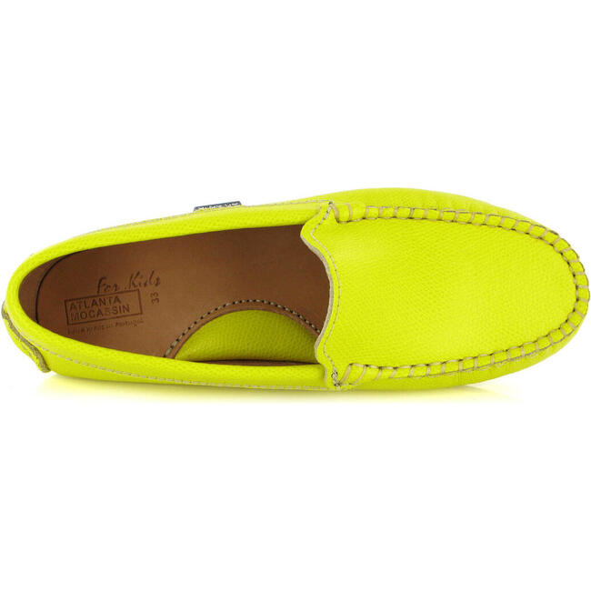 Plain 015 Walker Moccasins, Yellow Grainy - Loafers - 3