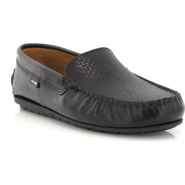 Plain 015 Walker Moccasins, Black Sierra Antik - Loafers - 2