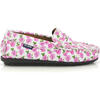 Penny 032 Walker Moccasins, Roses Printed Leather - Loafers - 1 - thumbnail