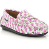 Penny 032 Walker Moccasins, Roses Printed Leather - Loafers - 2