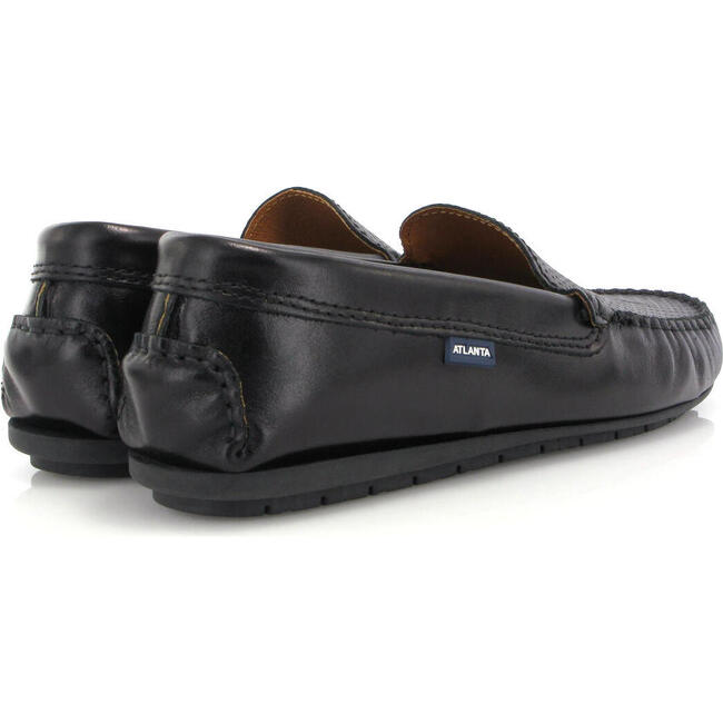 Plain 015 Walker Moccasins, Black Sierra Antik - Loafers - 4