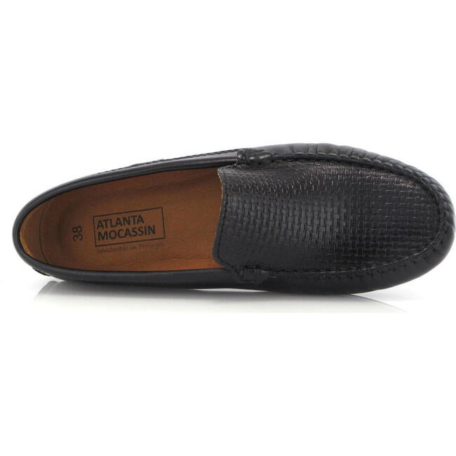 Plain 015 Walker Moccasins, Black Sierra Antik - Loafers - 5