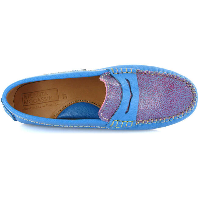 Penny 032 Walker Moccasins, Blue Grainy - Loafers - 4