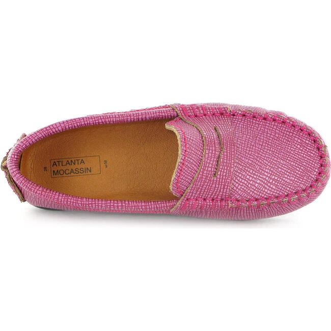 Penny 032 Walker Moccasins, Fuchsia Printed Leather - Loafers - 5