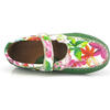 Mary Jane Moccasins, Green Printed Leather - Loafers - 5